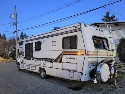 Photo of motorhome parked on street