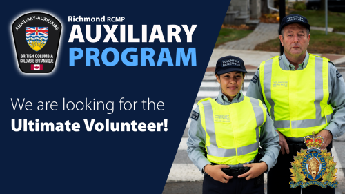 Two RCMP Auxiliary volunteers