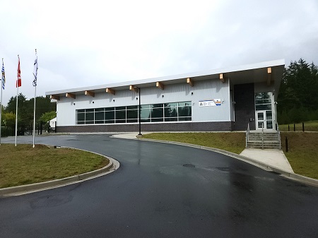 Picture of the new modernized North Cowichan/Duncan RCMP Detachment.