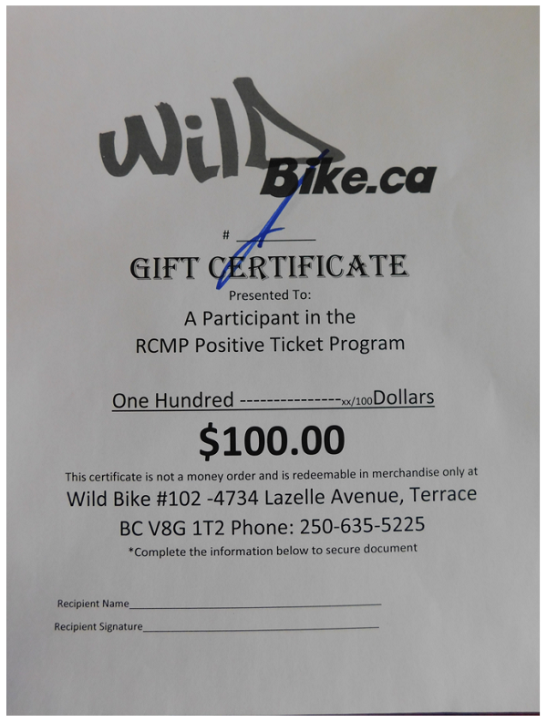 gift card to wild bike