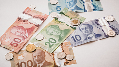 Photo de devises canadiennes