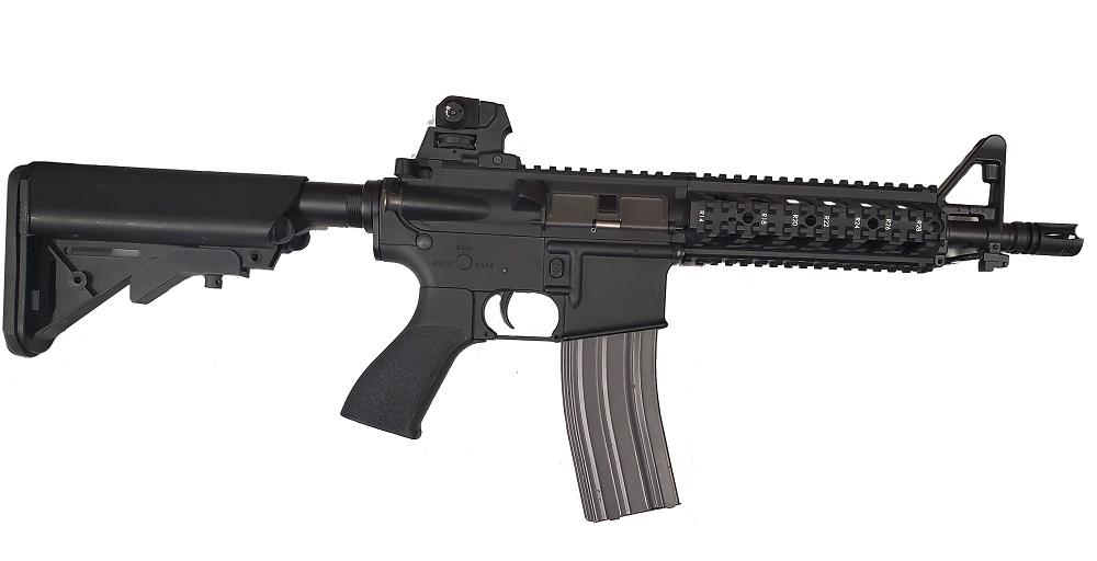 Black imitation assault-style rifle