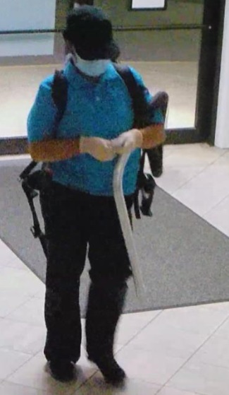 front view of suspect