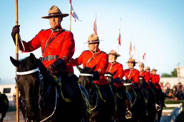 Photo of Musical Ride officers on horseback