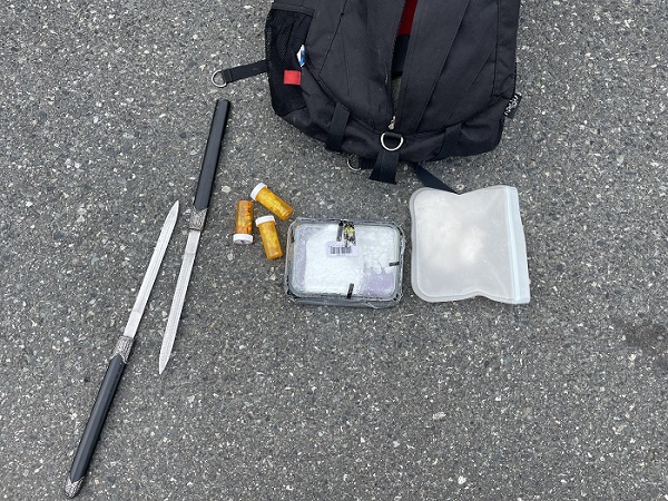 Photo of drugs found in backpack