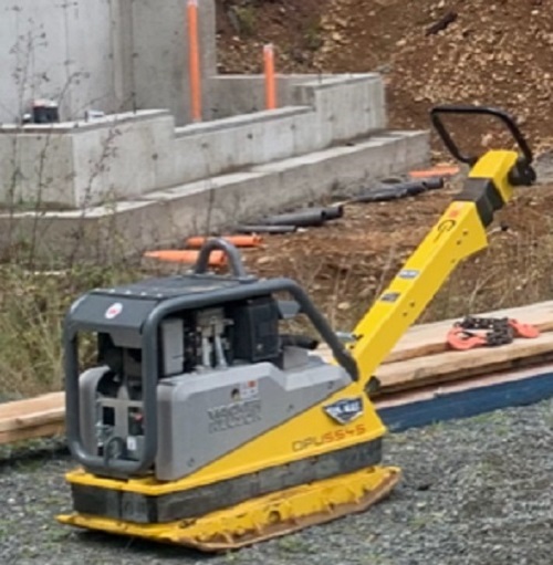 Yellow Wacker Neuson compactor