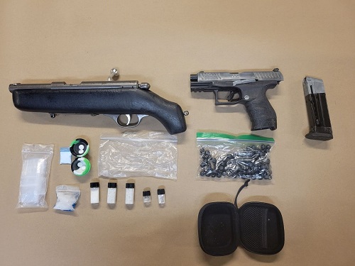 Seized drugs and weapons