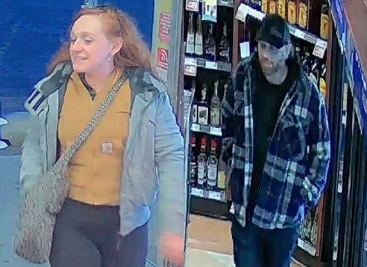 photograph of male and female suspects